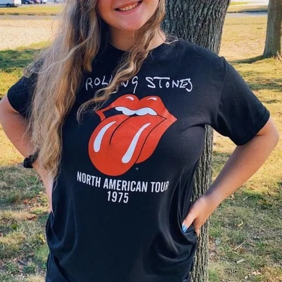 Men's Universal The Rolling Stones Graphic T-Shirt - Black L - Picture 4 of 7